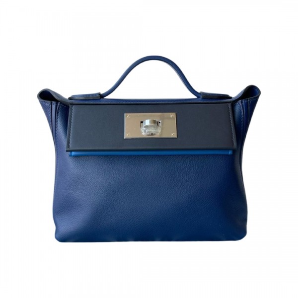 Hermès 2424 Mini Bleu Indigo verso Saphir